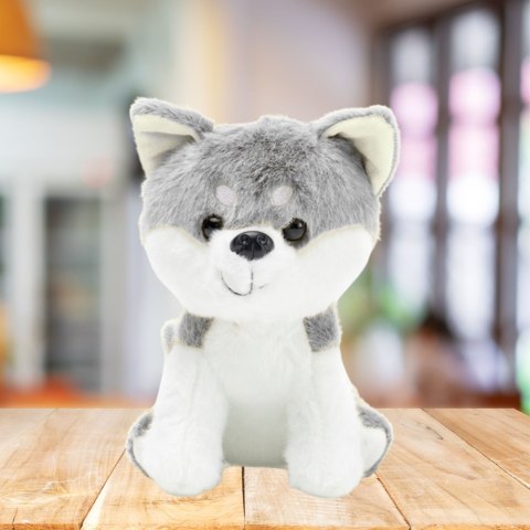 Pluszowa Maskotka Przytulanka Wilk Biało Szary 20cm LEAN Toys