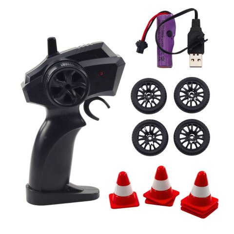 Auto Sportowe Do Driftu Wymienne Koła Zdalnie Sterowany RC 4WD Policja LEAN Sport