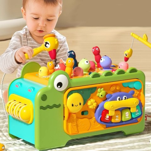 Krokodyl Interaktywny Kostka Edukacyjna Wielofunkcyjna Dźwięki LEAN Toys