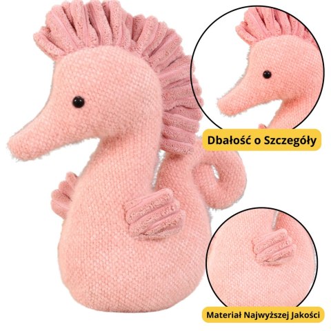 Maskotka Pluszowa Przytulanka Konik Wodny Różowy 25cm LEAN Toys