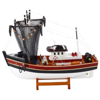 Model Kolekcjonerski Dekoracyjny Statek Kuter Rybacki Sieć Połowowa 38x31cm LEAN Toys