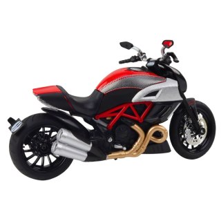 Motocykl Sportowy Metalowy Światła Dźwięki Złote Czerwone Elementy 1:12 LEAN Toys