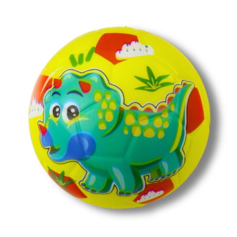 Piłka Do Odbijania Ugniatania Piankowa Piłeczka Dinozaury Kolorowe 10cm LEAN TOYS