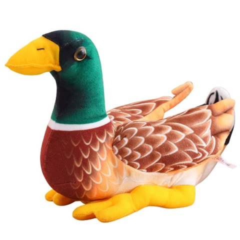 Pluszowa Maskotka Przytulanka Kaczka Brązowo Zielona 28cm LEAN Toys