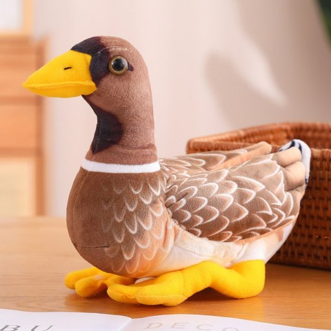 Pluszowa Maskotka Przytulanka Kaczka Brązowo Żółta 28cm LEAN Toys