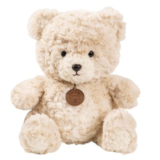 Pluszowa Maskotka Przytulanka Miś z Medalionem Beżowy 25cm LEAN Toys
