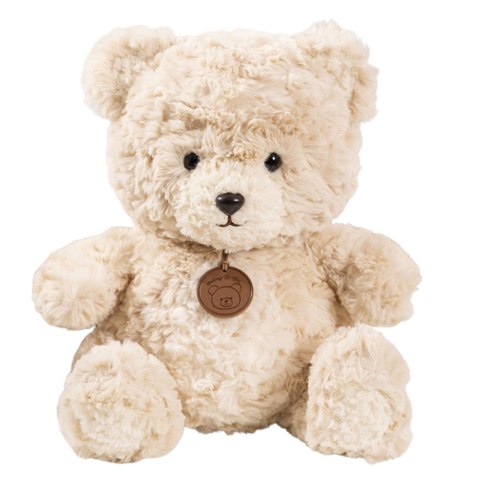 Pluszowa Maskotka Przytulanka Miś z Medalionem Beżowy 25cm LEAN Toys