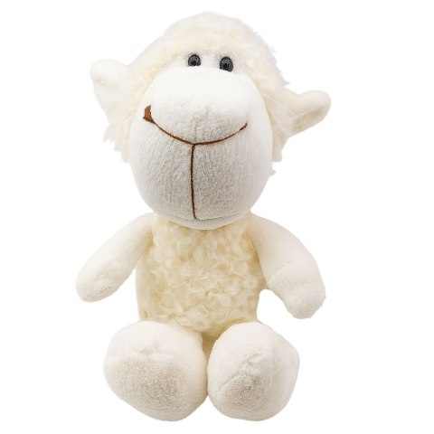 Pluszowa Maskotka Przytulanka Owieczka Z Przyssawką Biała 23 x 12 cm LEAN TOYS
