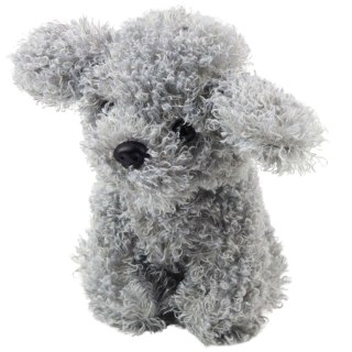 Pluszowa Maskotka Przytulanka Piesek Pudel Miniaturowy Szary 20cm LEAN Toys