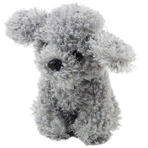 Pluszowa Maskotka Przytulanka Piesek Pudel Miniaturowy Szary 20cm LEAN Toys