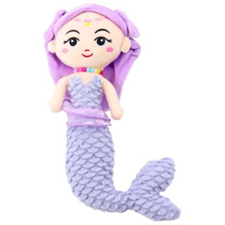 Pluszowa Syrenka z Koralami Przytulanka Fioletowa 32cm LEAN Toys