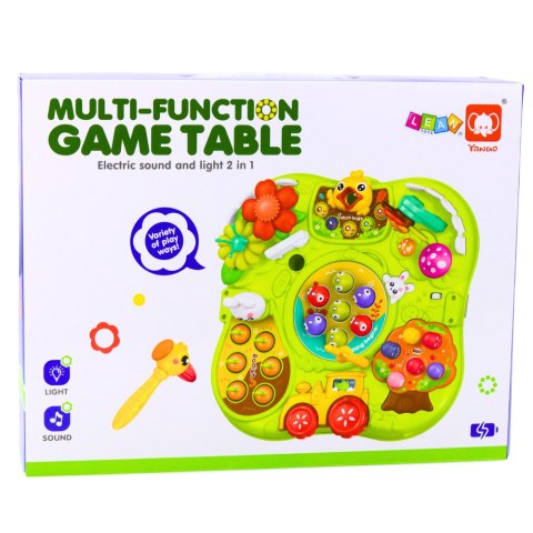 Wielofunkcyjna Tablica Stolik Interaktywny Dla Malucha Gry Zręcznościowe LEAN Toys