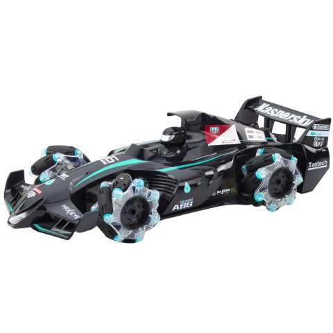 Wyścigówka Auto Sportowe Zdalnie Sterowana RC Efekt Dymu 2.4G Czarna LEAN Toys