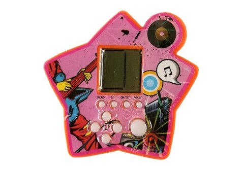 Gra Elektroniczna Kieszonkowa Tetris Gwiazdka Pomarańczowy LEAN TOYS