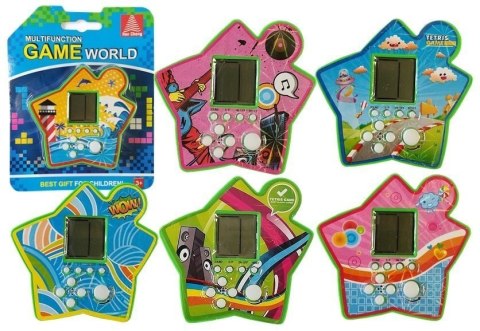 Gra Elektroniczna Kieszonkowa Tetris Gwiazdka Zielony LEAN TOYS