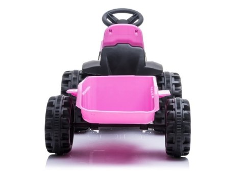 Traktor z Przyczepą na Akumulator TR1908T Różowy LEAN CARS