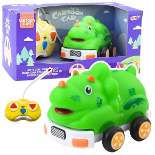 Autko Zdalnie Sterowne RC Dla Malucha Dinozaur Zielony LEAN Toys