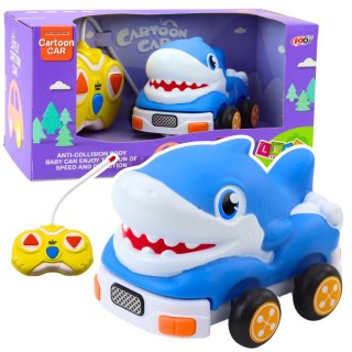 Autko Zdalnie Sterowne RC Dla Malucha Rekin Niebieski LEAN Toys