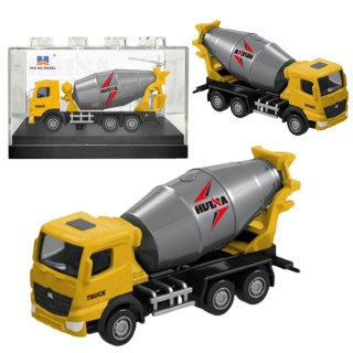 Betoniarka Metalowa Model Kolekcjonerski Huina Żółta 1:80 HUINA