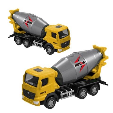 Betoniarka Metalowa Model Kolekcjonerski Huina Żółta 1:80 HUINA