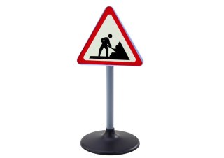Duży Znak Ostrzegawczy Prace Drogowe Edukacyjny 70cm LEAN Toys
