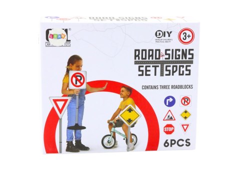 Duży Znak Ostrzegawczy Prace Drogowe Edukacyjny 70cm LEAN Toys