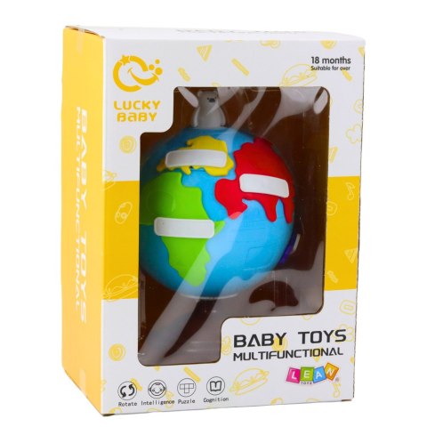 Interaktywny Globus Edukacyjny Dla Malucha Kontynenty Obrotowy LEAN Toys