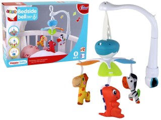 Karuzela Do Łóżeczka Na Baterie Klips Uniwersalny Zawieszki Niebieska LEAN Toys