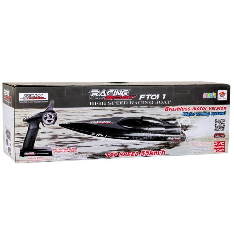 Łódź Motorówka FT011 Zdalnie Sterowana RC Bezszczotkowa 55km/h LEAN Toys