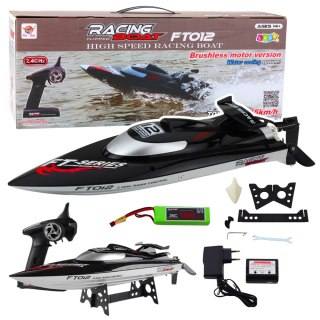 Łódź Motorówka FT012 Zdalnie Sterowana RC Czarna 50km/h 2.4G LEAN Toys