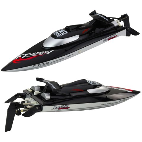 Łódź Motorówka FT012 Zdalnie Sterowana RC Czarna 50km/h 2.4G LEAN Toys