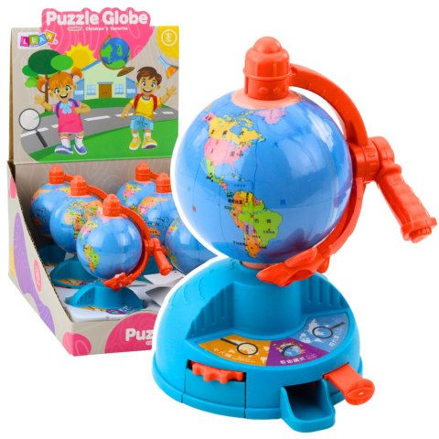 Mini Globus Obrotowe Koło Zębate Ruchomy Samolot LEAN TOYS