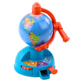 Mini Globus Obrotowe Koło Zębate Ruchomy Samolot LEAN TOYS