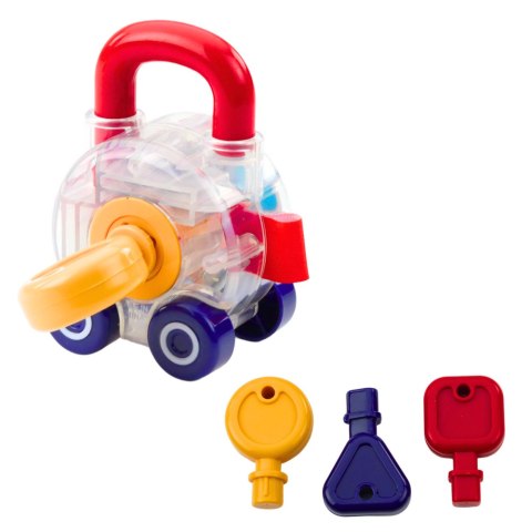 Zestaw Autek Z Kluczem Edukacyjne Policja Straż Karetka 3szt LEAN Toys