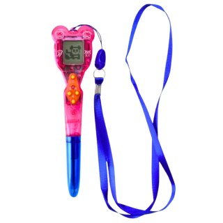 Gra Elektroniczna Z Długopisem 168w1 Smycz Niebiesko-Różowa LEAN TOYS