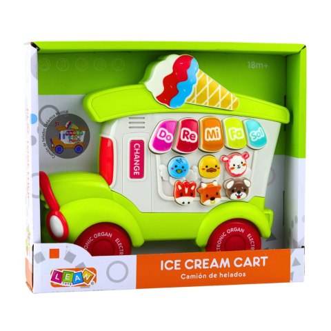Pianinko Elektryczne Edukacyjne Dla Malucha Lodziarnia Zielone LEAN Toys