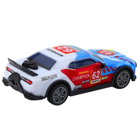 Samochód Sportowy Zdalnie Sterowany RC Światła Para Wodna Niebieski 1:22 LEAN Toys