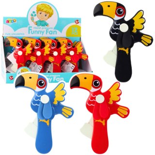 Wiatraczek Wentylator Ręczny Mechaniczny Dla Dzieci Tukan Mix LEAN TOYS