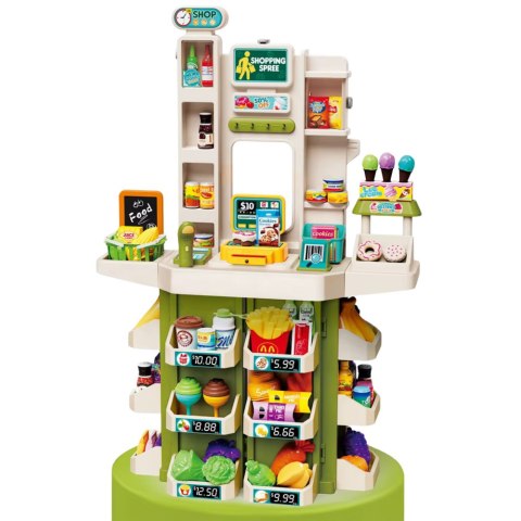 Zabawkowy Sklep Dla Dzieci Super Market Interaktywny 67el LEAN Toys
