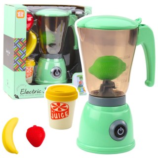 Blender Elektryczny Dla Dzieci Owoce Kubek Światła Dźwięki Zielony LEAN Toys