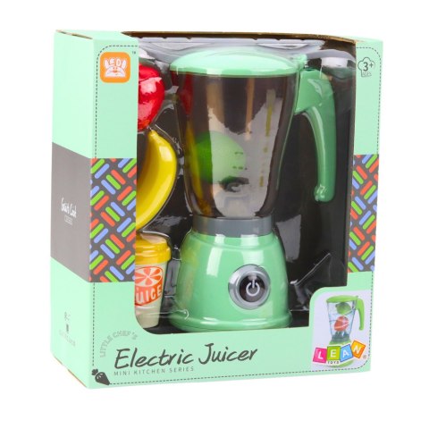 Blender Elektryczny Dla Dzieci Owoce Kubek Światła Dźwięki Zielony LEAN Toys
