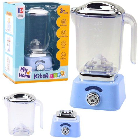 Blender Kuchenny Dla Dzieci Światła Obrotowy Mechanizm Niebieski LEAN Toys