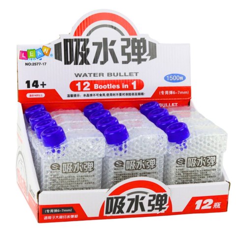 Gotowe Kulki Wodne Przeźroczyste Do Pistoletów 1500szt 6-7mm LEAN TOYS