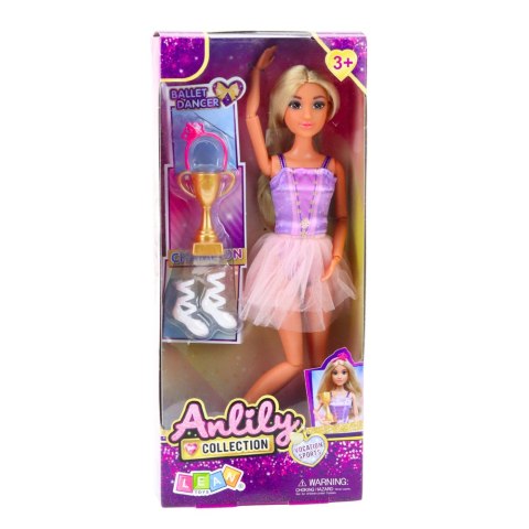Lalka Anlily Baletnica W Sukience Ruchome Kończyny Akcesoria LEAN Toys