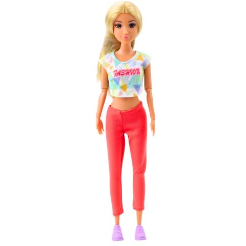 Lalka Anlily Joga Mata Do Ćwiczeń Torba Bidon Ruchome Kończyny LEAN Toys