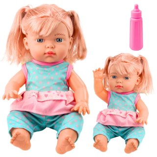 Lalka Bobas W Turkusowym Komplecie Kucyki Butelka Dźwięk LEAN Toys