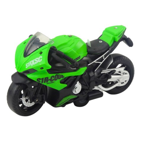 Motocykl Wyścigowy Sportowy Z Napędem Światła Dźwięki Mix LEAN Toys