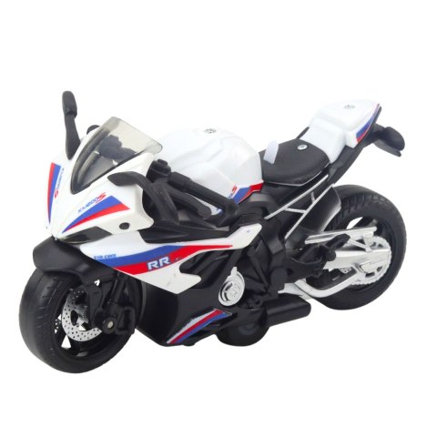 Motocykl Wyścigowy Sportowy Z Napędem Światła Dźwięki Mix LEAN Toys