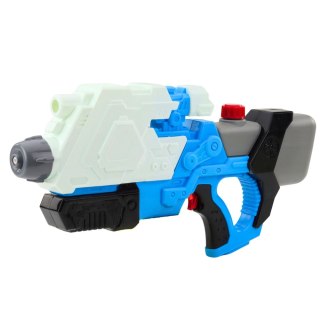 Pistolet Karabin Na Wodę Pompowany Mechanicznie Bialo-Niebieski 650ml LEAN Toys