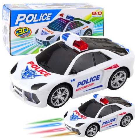 Auto Policyjne Radiowóz Interaktywny Światła Dźwięki LEAN TOYS